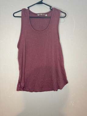 Athleta Essence Scoop Neck Tank Top in Mauve Purple Size Large Tall
